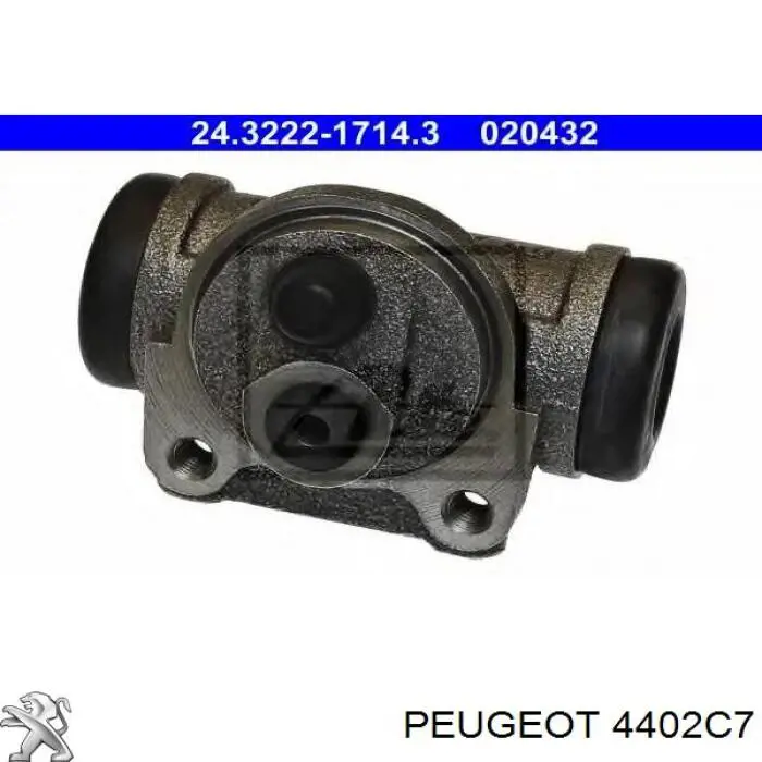 Cilindro de freno de rueda trasero 4402C7 Peugeot/Citroen