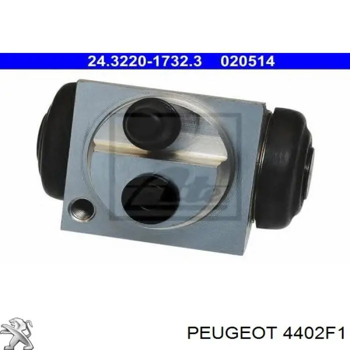 Рабочий тормозной цилиндр Peugeot/Citroen 4402F1 цена, от 23.00 USD