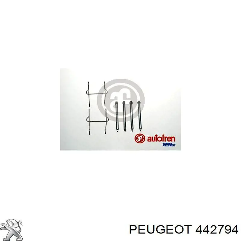 Juego de reparación, pastillas de frenos 442794 Peugeot/Citroen