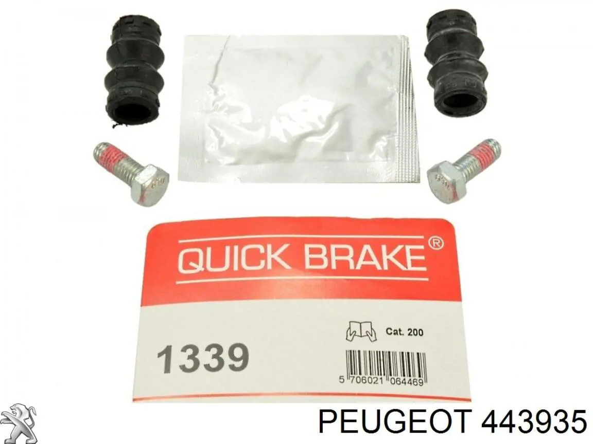 443935 Peugeot/Citroen ремкомплект суппорта тормозного заднего