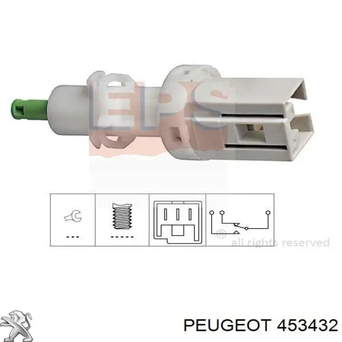 Датчик стоп сигнала 453432 Peugeot/Citroen