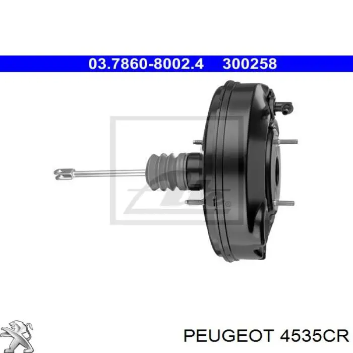 Reforçador dos freios a vácuo para Peugeot 407 (6E)