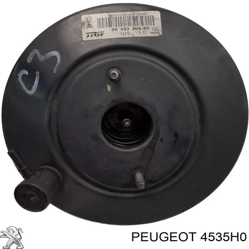 Вакуумный усилитель тормозов Peugeot/Citroen 4535H0