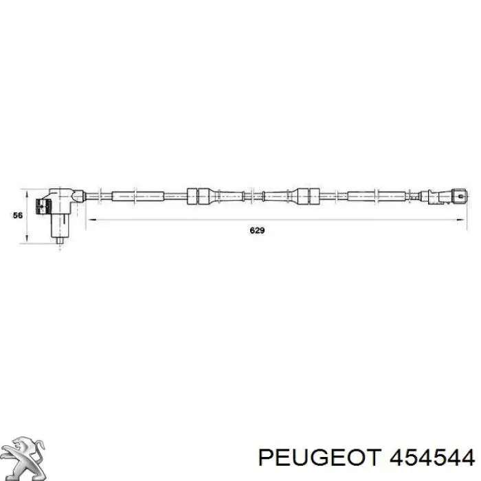Купить 454544 Peugeot/Citroen Датчик ABS передний левый