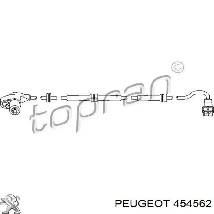 454562 Peugeot/Citroen датчик абс (abs задний)