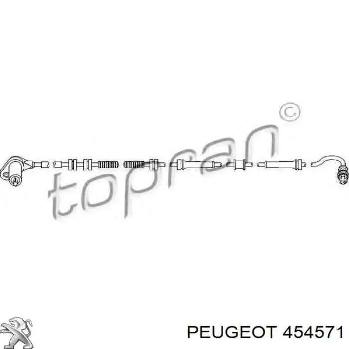 Купить 454571 Peugeot/Citroen Датчик АБС задний левый