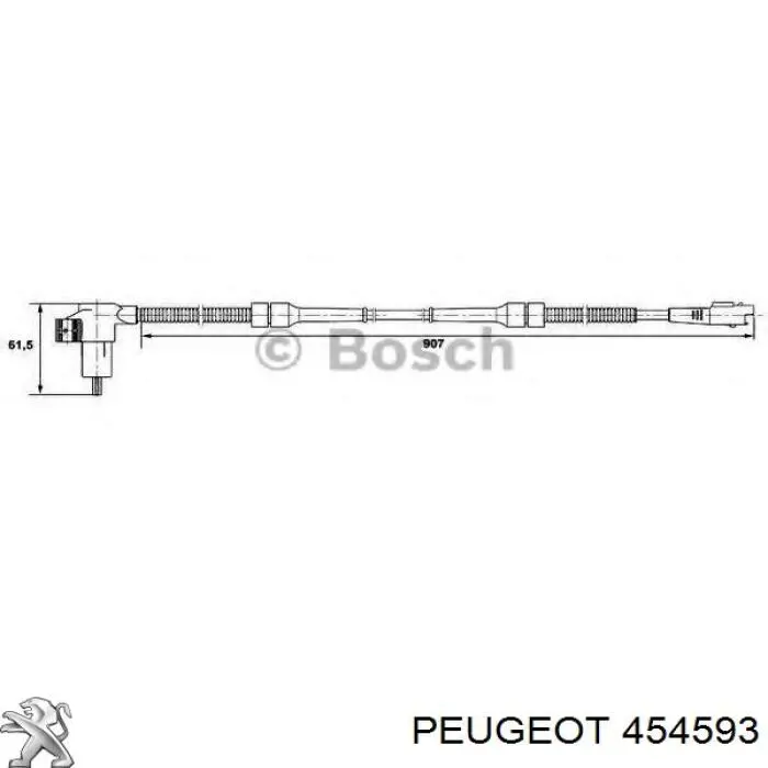 Датчик АБС (ABS) задний Peugeot/Citroen 454593 цена, от 23.89 USD
