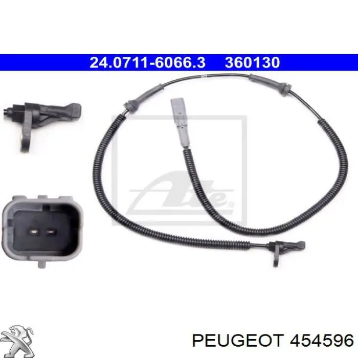 4545 96 Peugeot/Citroen датчик абс (abs задний)
