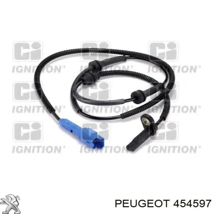 454597 Peugeot/Citroen датчик абс (abs передний)