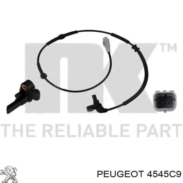 Sensor ABS trasero izquierdo 4545C9 Peugeot/Citroen