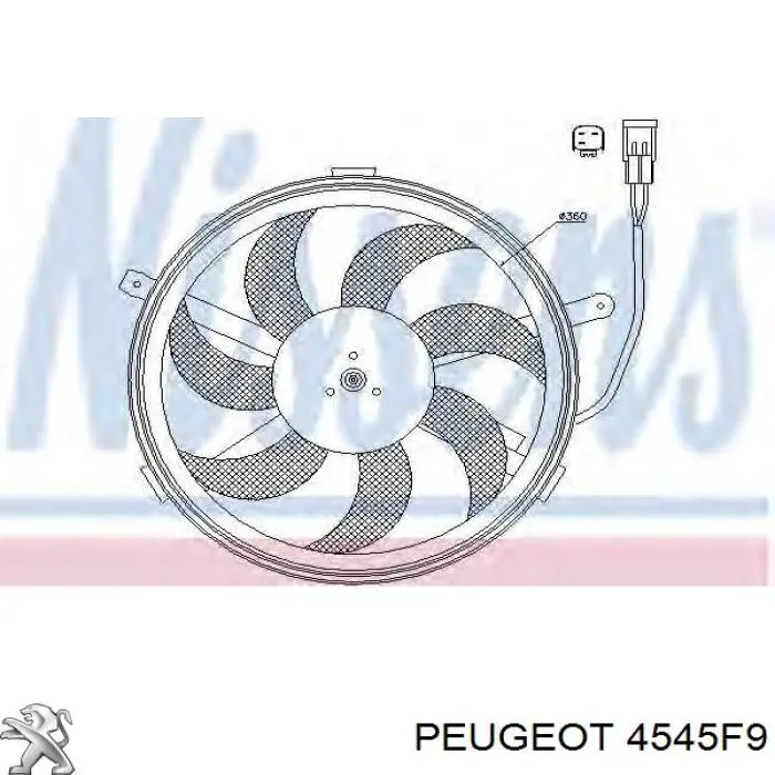 Sensor ángulo dirección 4545F9 Peugeot/Citroen