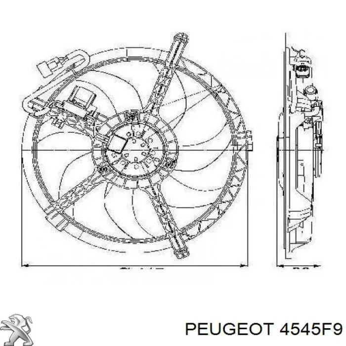 Купить 4545F9 Peugeot/Citroen Датчик руля