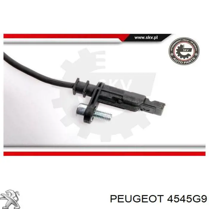 00004545G9 Peugeot/Citroen sensor dianteiro de abs