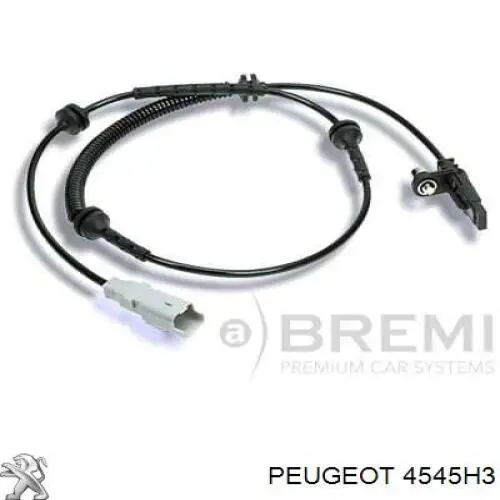 4545H3 Peugeot/Citroen sensor dianteiro de abs