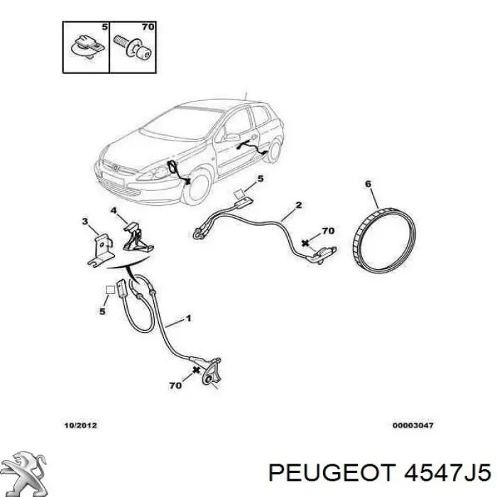 4547J5 Peugeot/Citroen 