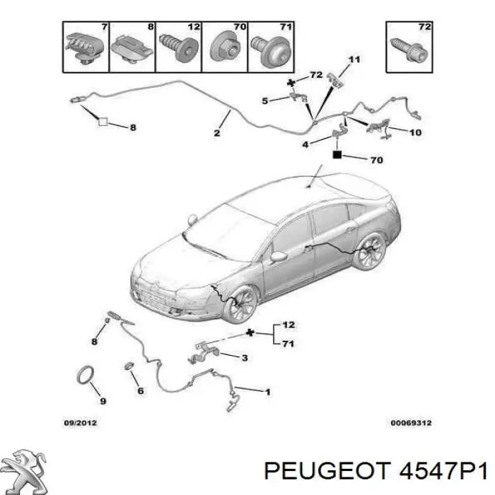 4547P1 Peugeot/Citroen 