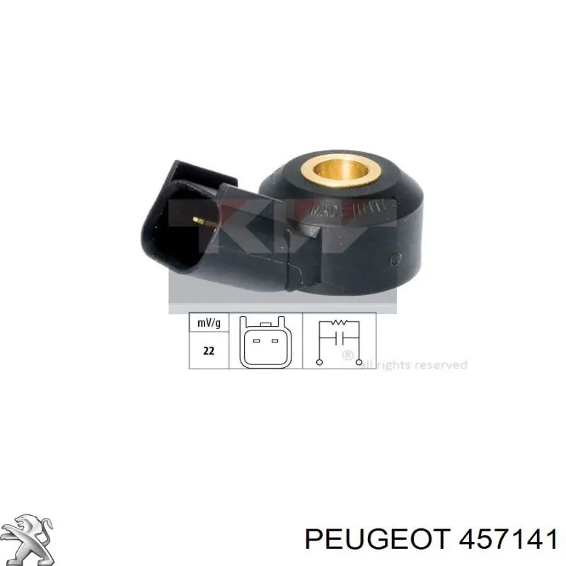 457141 Peugeot/Citroen прокладка вакуумного насоса