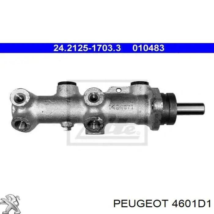 4601D1 Peugeot/Citroen Цилиндр тормозной, главный