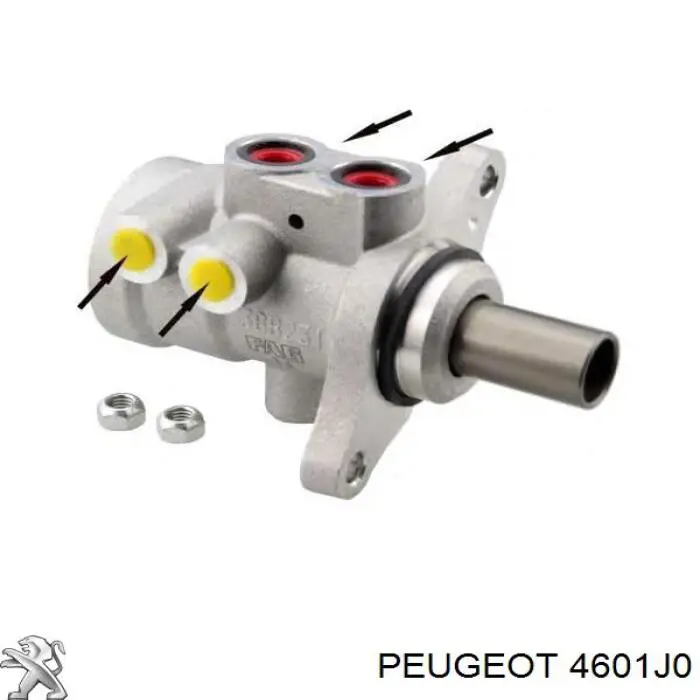 Главный тормозной цилиндр 4601J0 Peugeot/Citroen