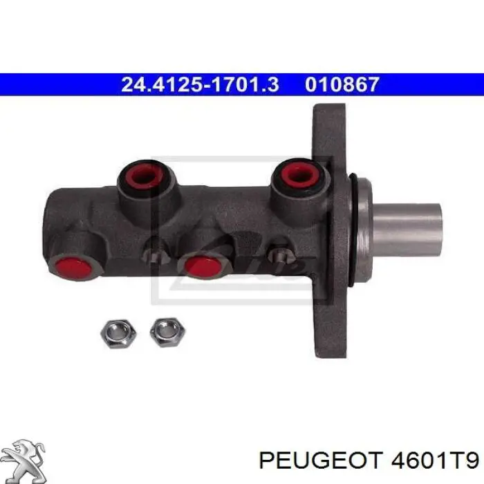 4601T9 Peugeot/Citroen cilindro mestre do freio