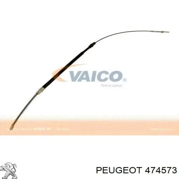 Cable de freno de mano trasero izquierdo 474573 Peugeot/Citroen