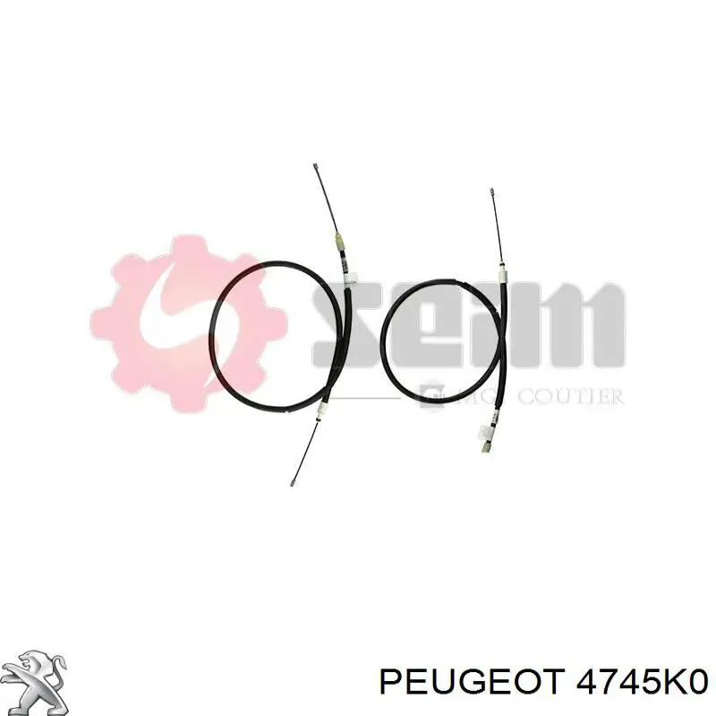 Трос ручника 4745K0 Peugeot/Citroen