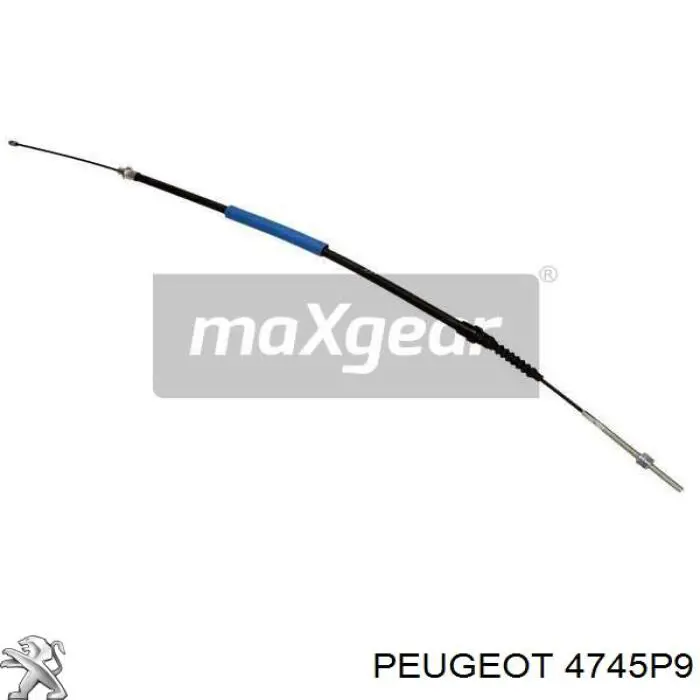 Cable de freno de mano trasero derecho 4745P9 Peugeot/Citroen