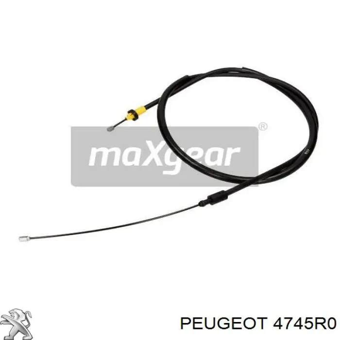 Cable de freno de mano trasero derecho 4745R0 Peugeot/Citroen