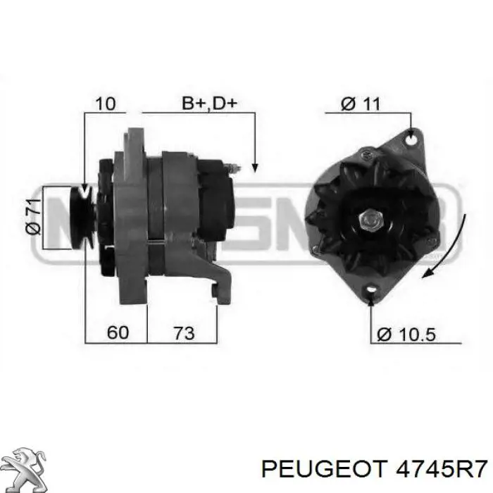 Трос ручника передний Linex 330179