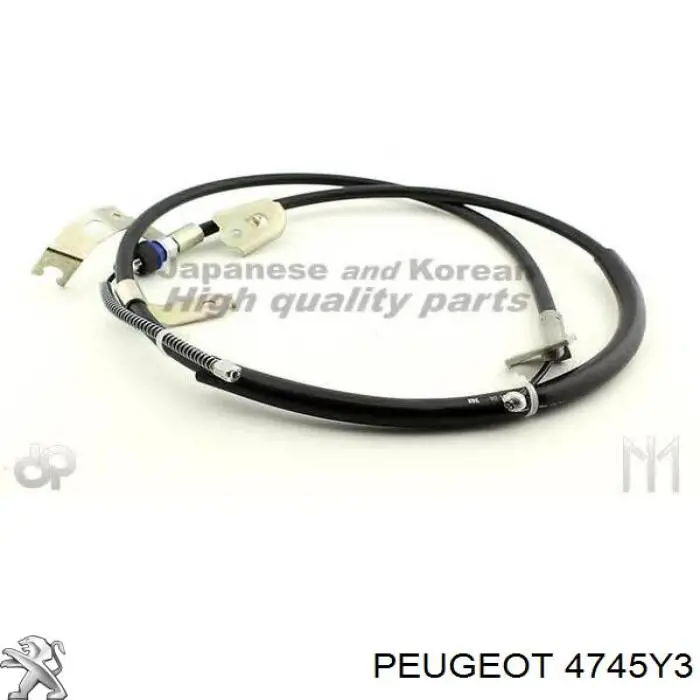 Cable de freno de mano trasero izquierdo 4745Y3 Peugeot/Citroen