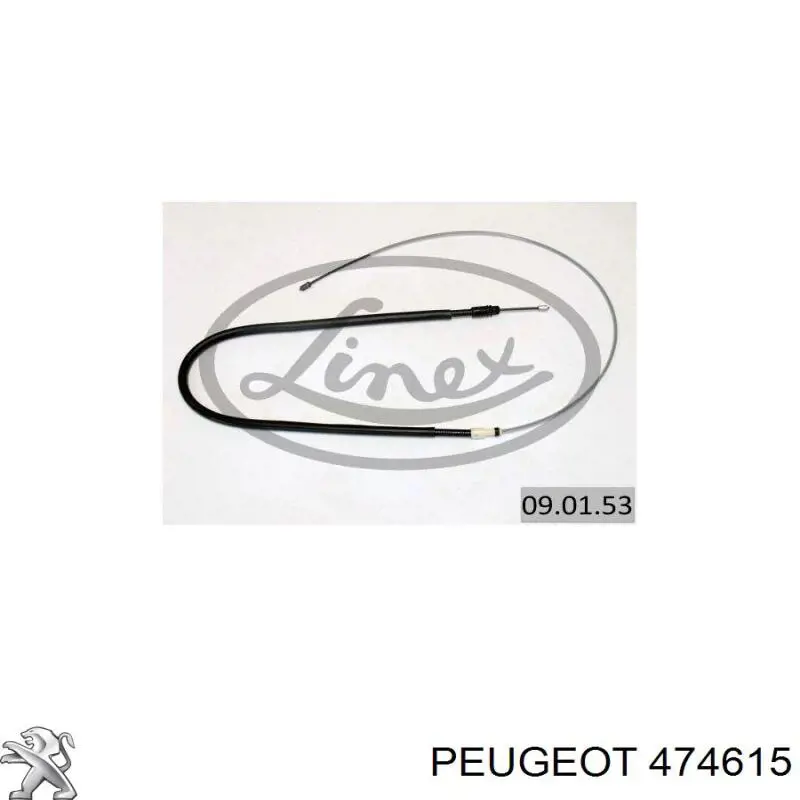 Задний трос ручника Peugeot/Citroen 474615 цена, от 12.76 USD