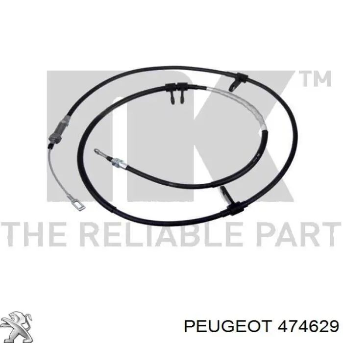 Трос ручного тормоза передний Peugeot/Citroen 474629 цена, от 15.15 USD