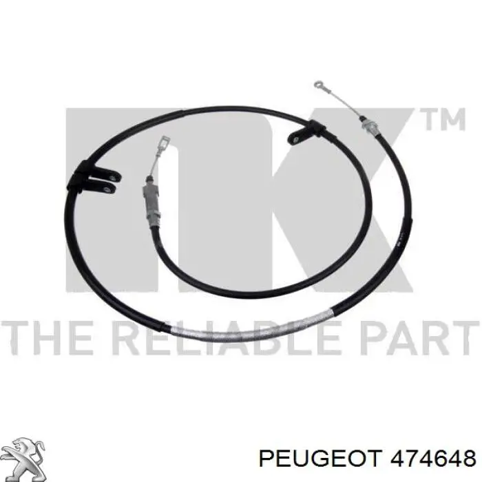Купить 474648 Peugeot/Citroen Передний трос ручника