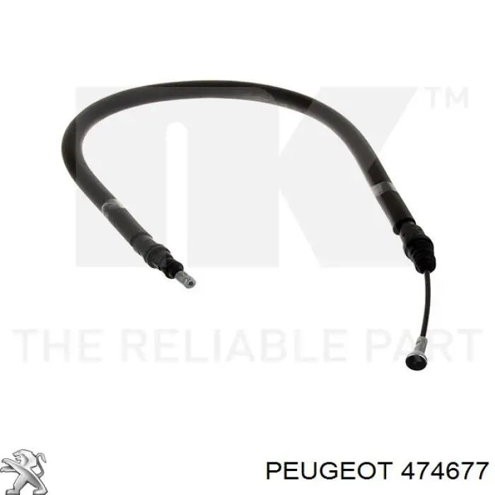 Cable de freno de mano trasero derecho/izquierdo 474677 Peugeot/Citroen