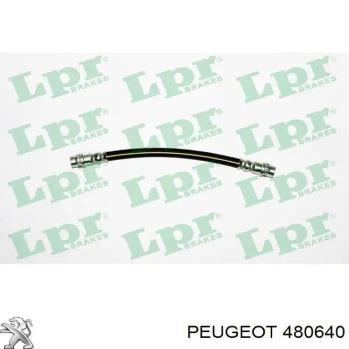 480640 Peugeot/Citroen шланг тормозной задний