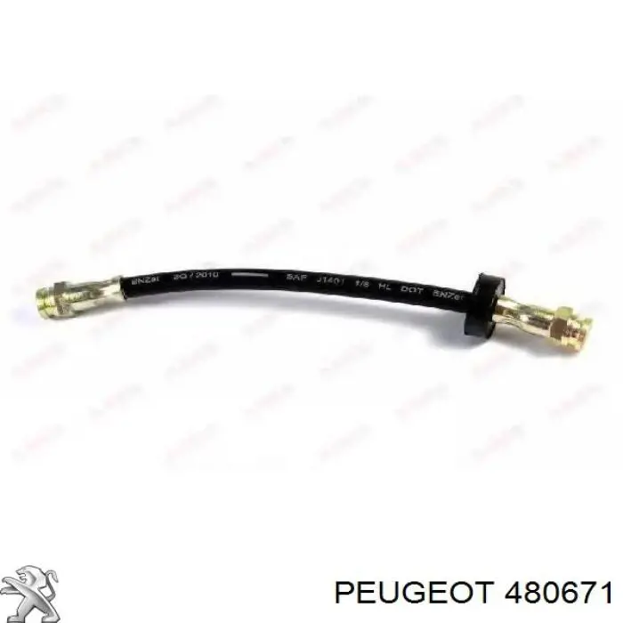 480671 Peugeot/Citroen шланг тормозной передний