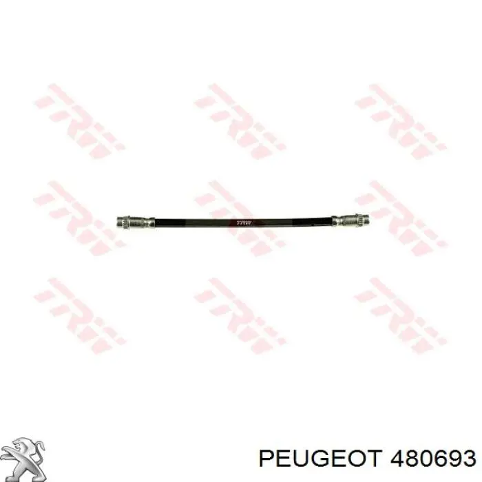 480693 Peugeot/Citroen шланг тормозной задний левый
