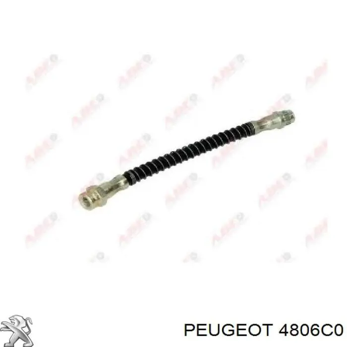 4806C0 Peugeot/Citroen шланг тормозной задний