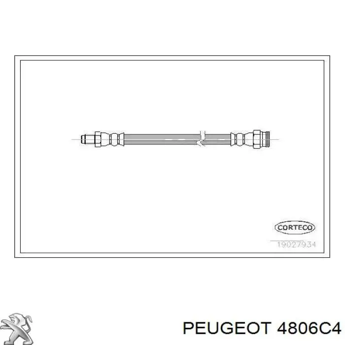 4806C4 Peugeot/Citroen шланг тормозной задний