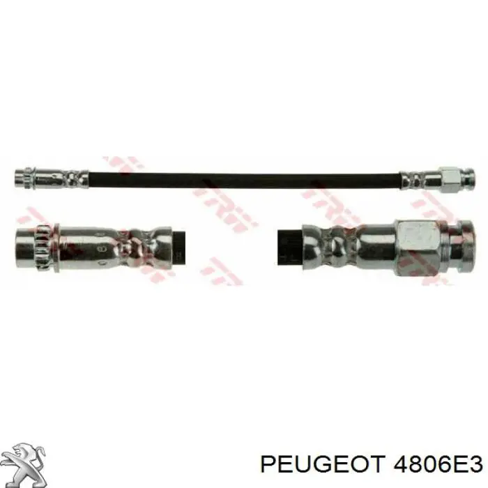 Тормозной шланг задний Peugeot/Citroen 4806E3 цена, от 14.39 USD