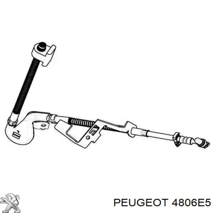 Шланг тормозной передний, левый Peugeot/Citroen 4806E5 цена, от 41.74 USD