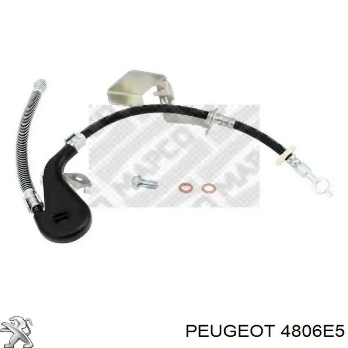 Купить 4806E5 Peugeot/Citroen Шланг тормозной передний левый