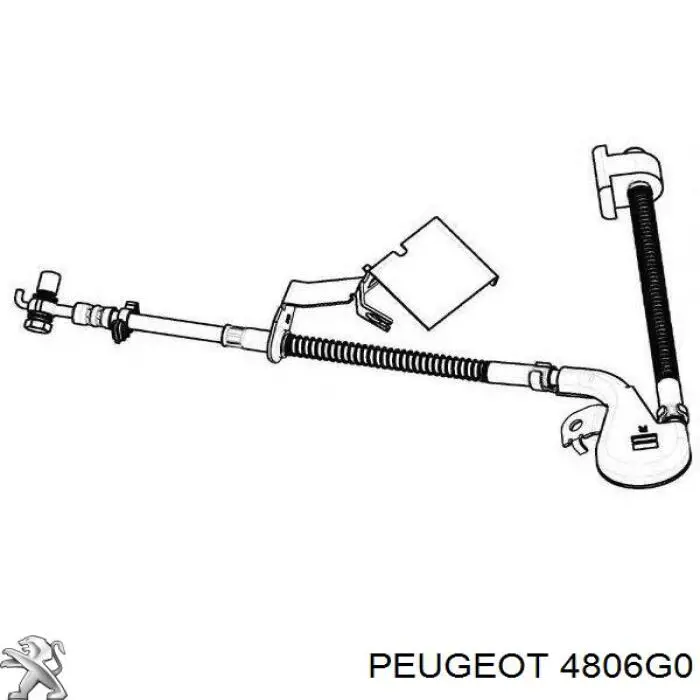 Купить 4806G0 Peugeot/Citroen Шланг тормозной передний, правый