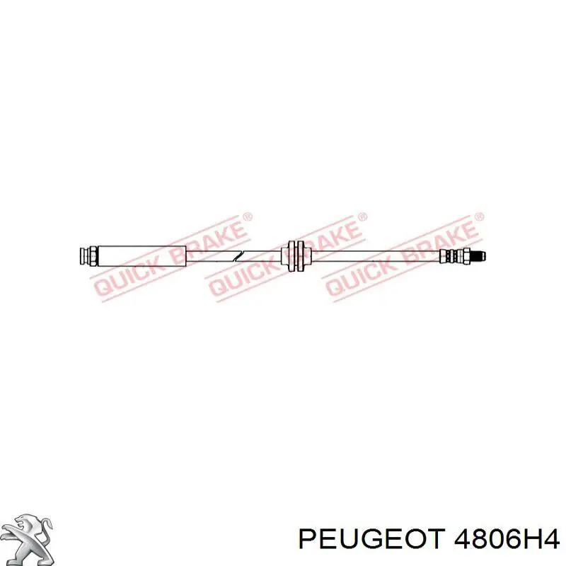 Тормозной шланг задний Peugeot/Citroen 4806H4 цена, от 7.62 USD