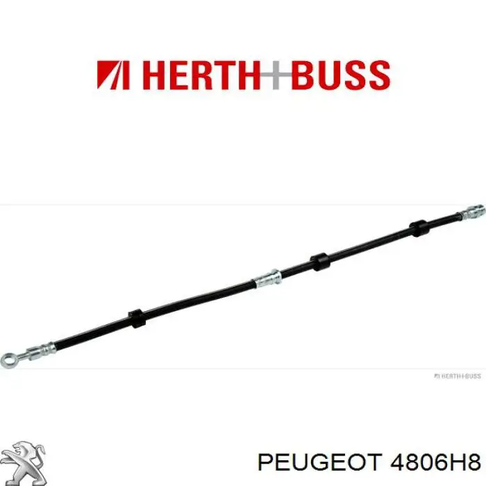 Шланг тормозной передний левый 4806H8 Peugeot/Citroen