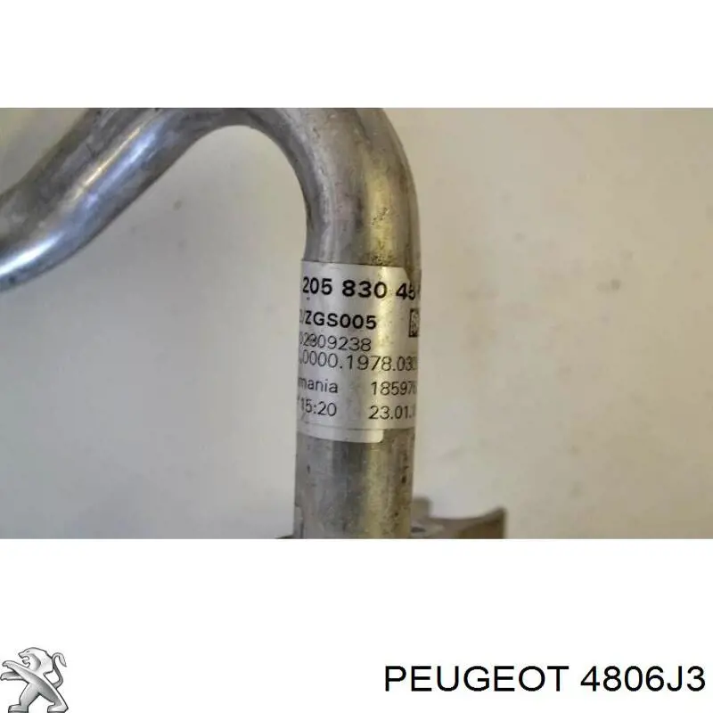 Купить 4806J3 Peugeot/Citroen Шланг тормозной задний левый