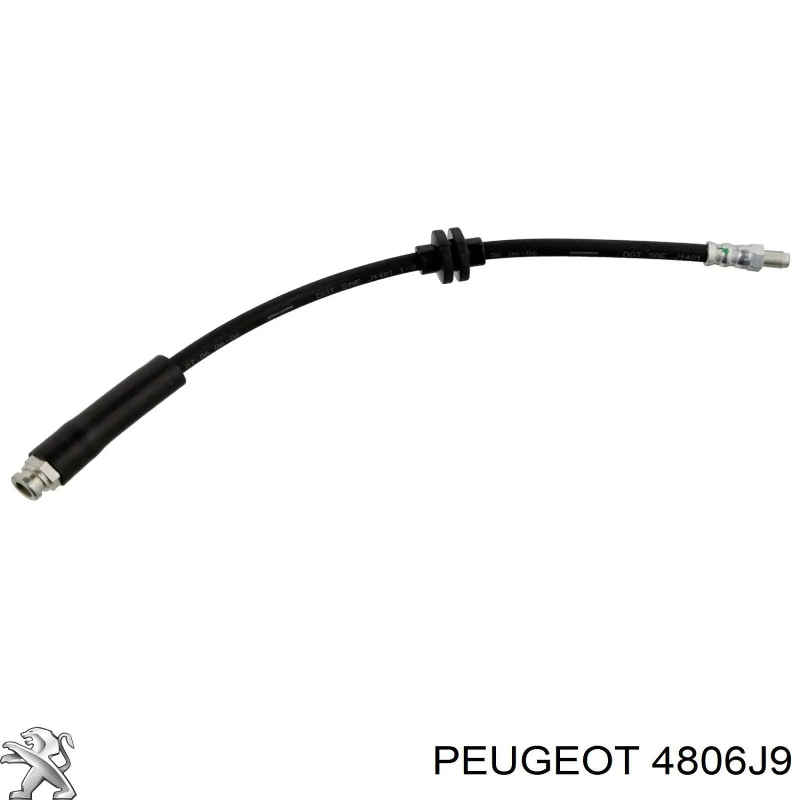 4806J9 Peugeot/Citroen Гибкая тормозная трубка передняя