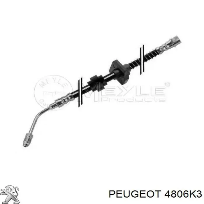 4806K3 Peugeot/Citroen шланг тормозной задний правый