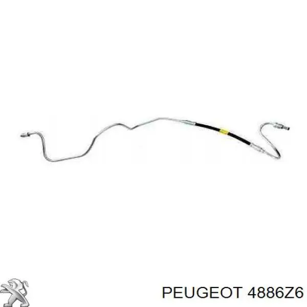 4886Z6 Peugeot/Citroen шланг тормозной задний левый