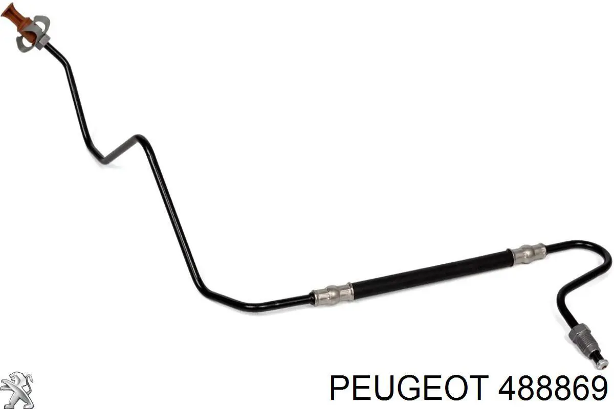 Mangueira do freio traseira esquerda para Peugeot 207 (WA, WC)